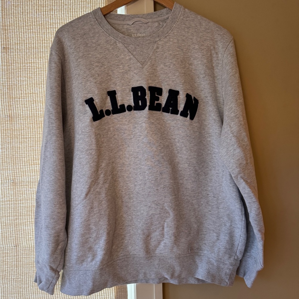 L.L. Bean Gray Crewneck Men's Sweater